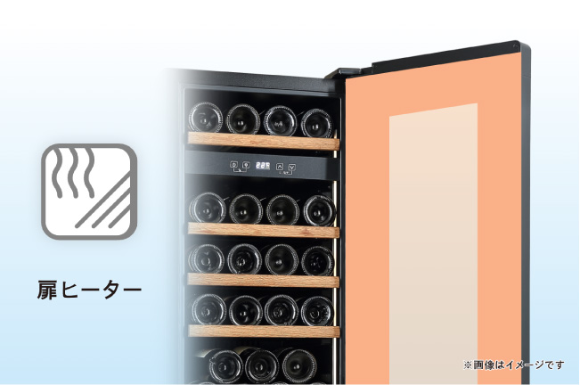 ガラスの結露を抑制