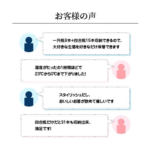 日本酒セラー　-5℃ 23本　日本酒　ワインセラー　温度調整　小型　冷蔵庫　一升瓶